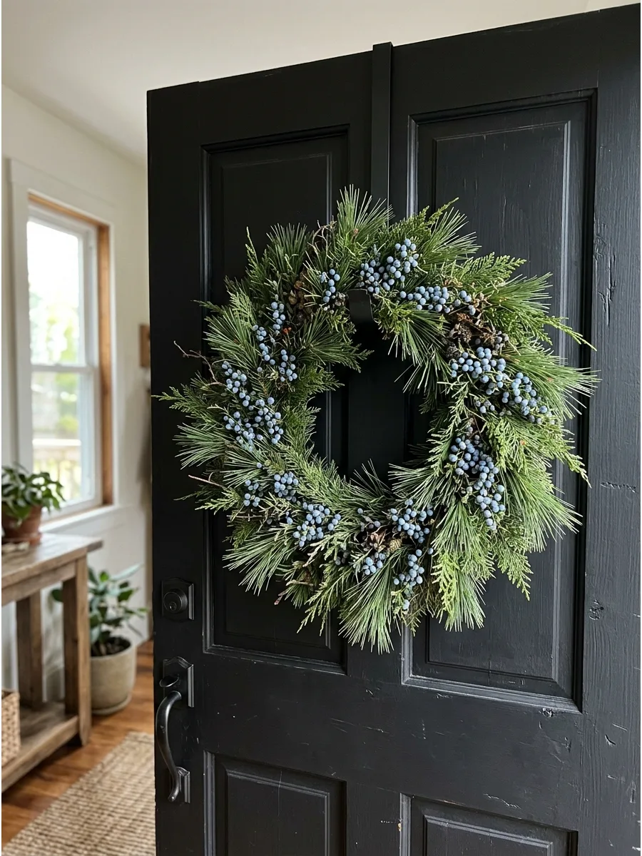 23. Mixed Pine Juniper Wreath