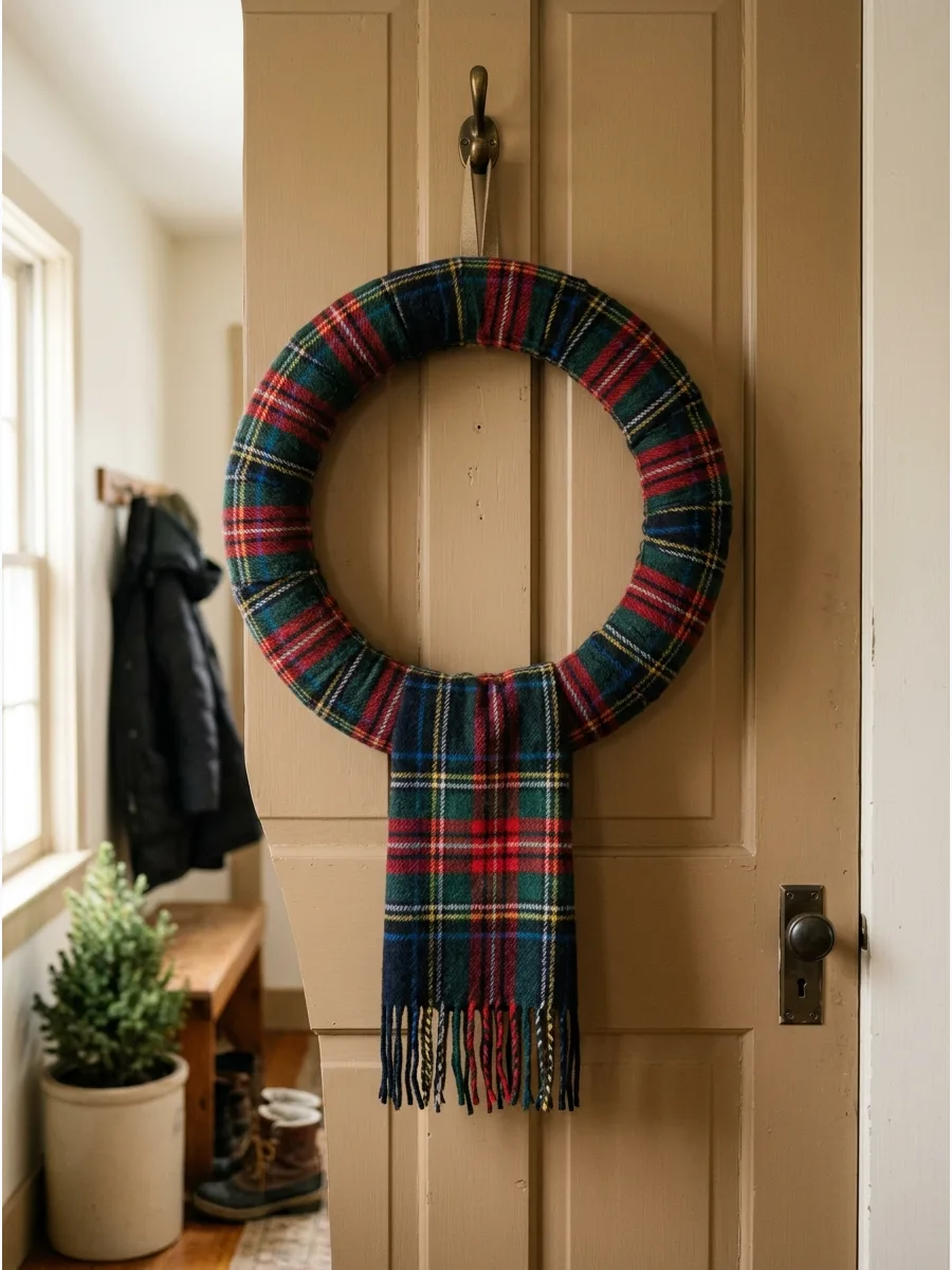37. Plaid Scarf Wrapped Ring