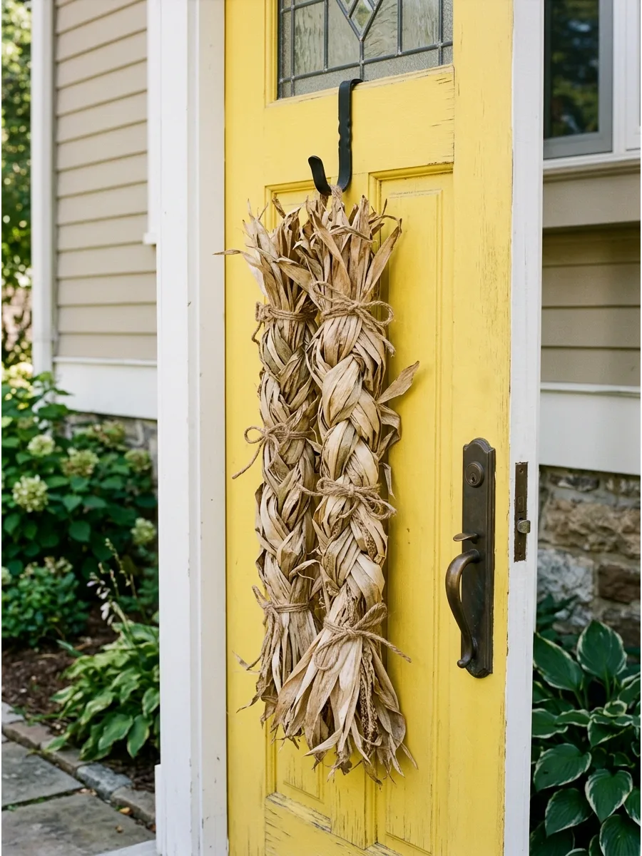 42. Braided Corn Stalk Wreath