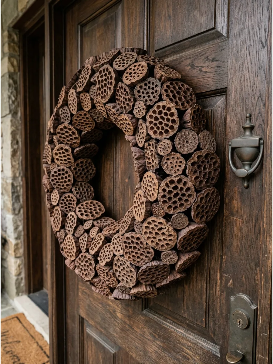 44. Dried Lotus Pod Wreath