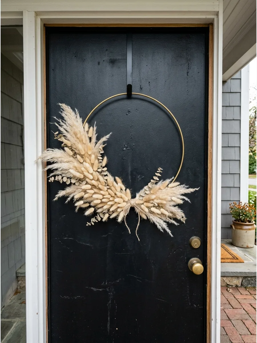 46. Pampas Grass Brass Ring