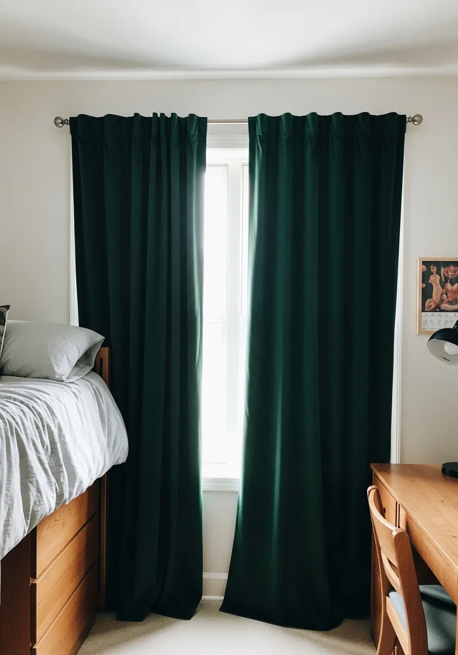 35. Emerald Green Blackout Panels