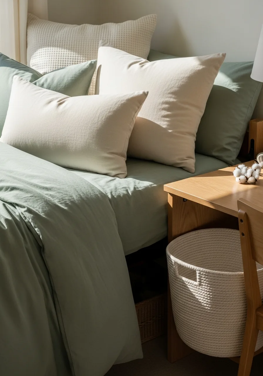 6. Sage Green and Cream