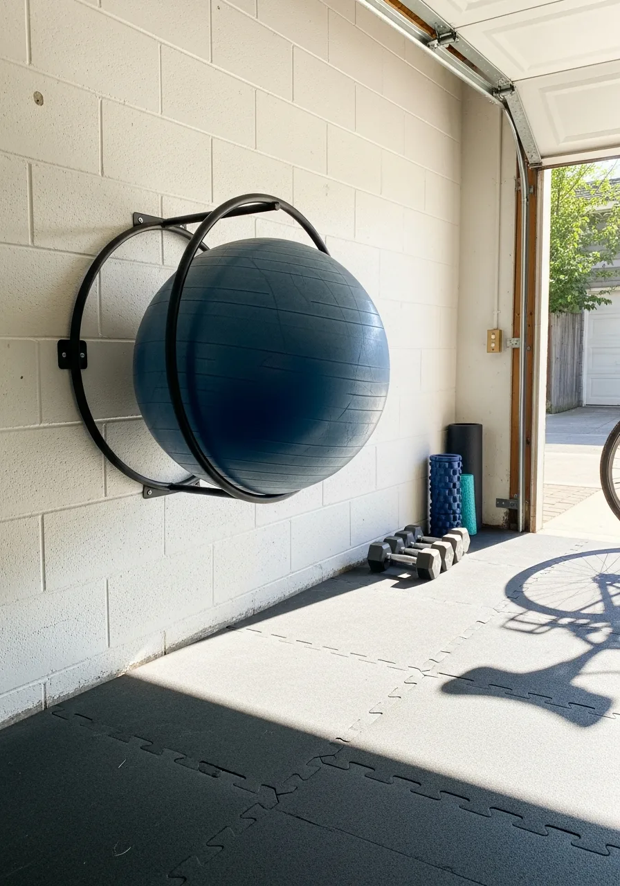 35. Stability Ball Wall Ring