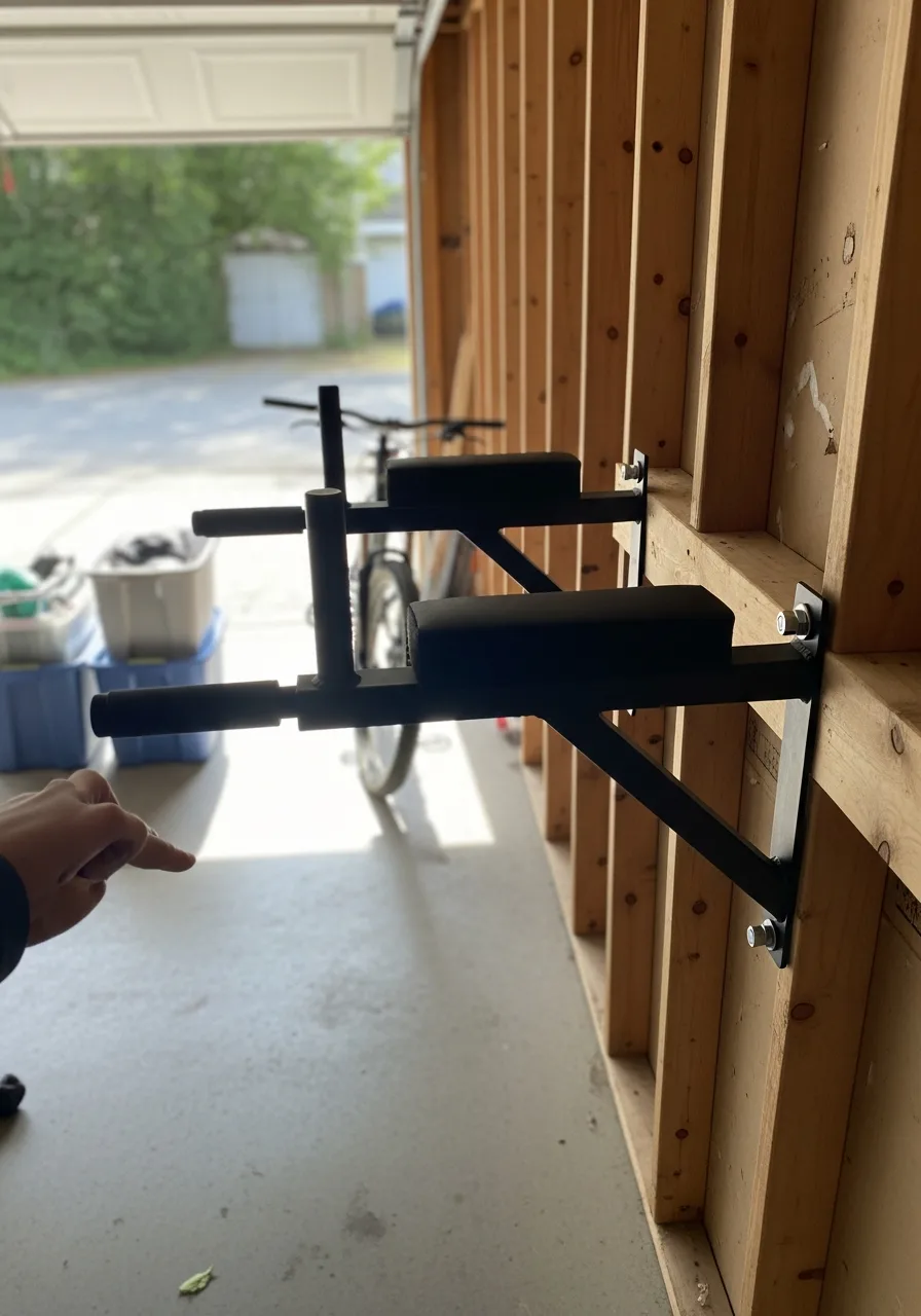 40. Wall Mounted Dip Station