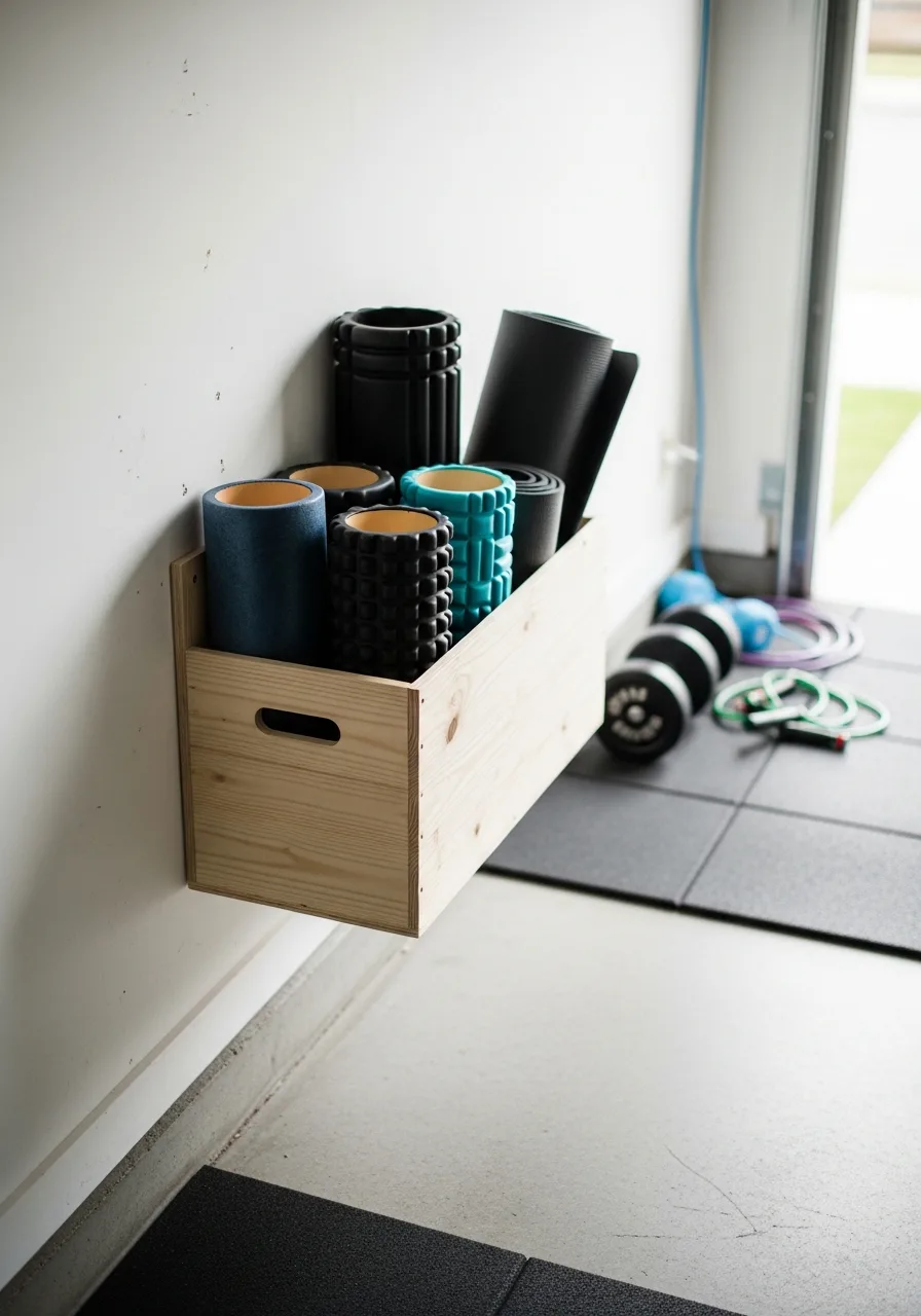 46. Foam Roller Wall Bin