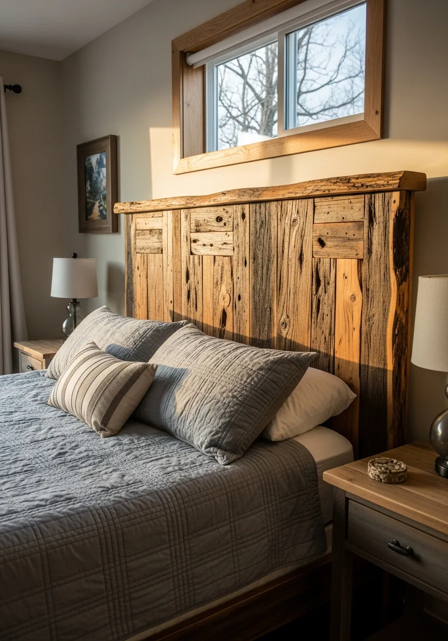 11. Reclaimed Wood Headboards