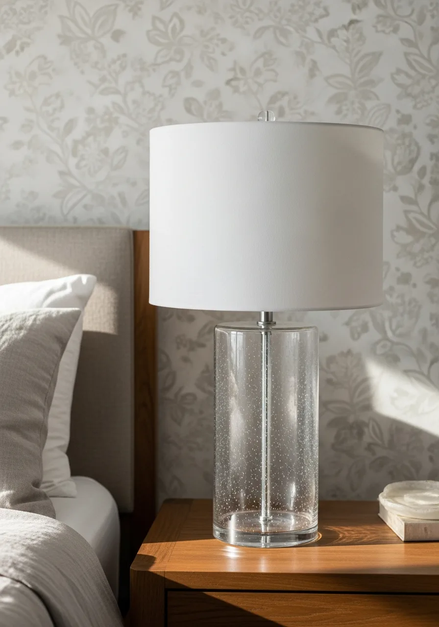 15. Minimalist Glass Table Lamps