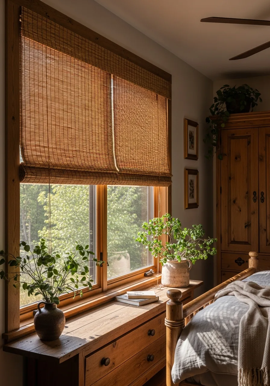 21. Bamboo Roman Window Blinds