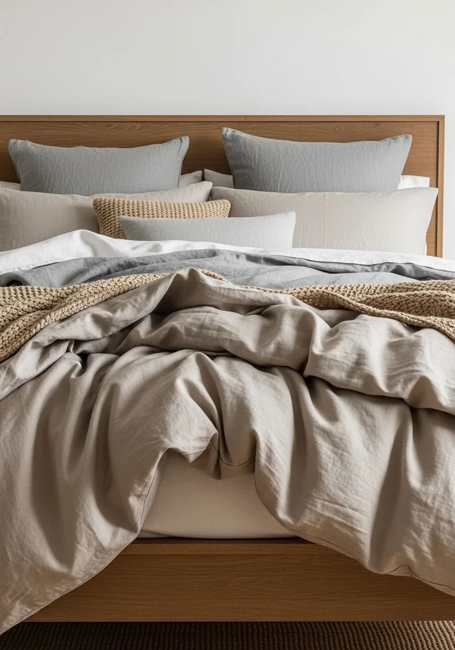 3. Linen Bedding Layers
