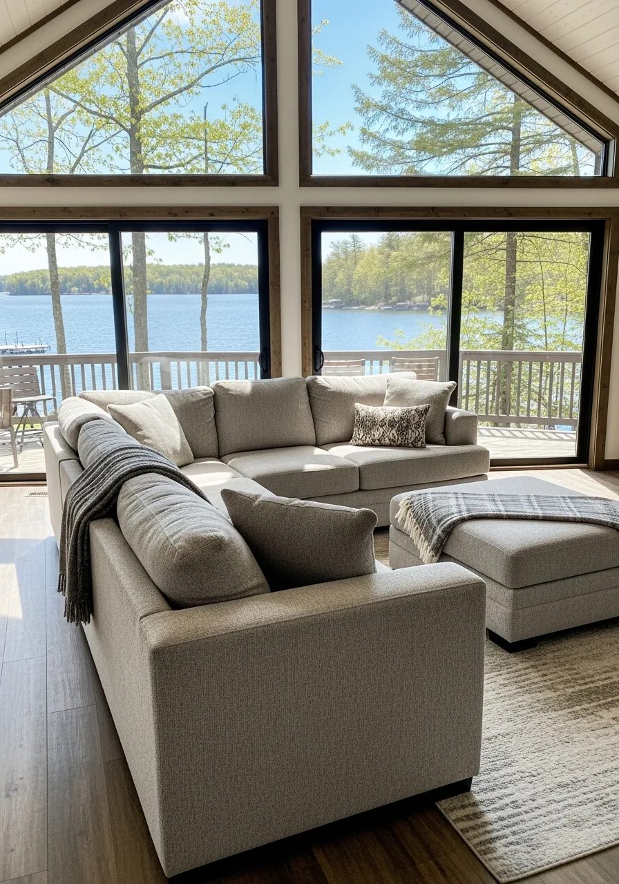 20. Neutral Performance Fabric Sectionals