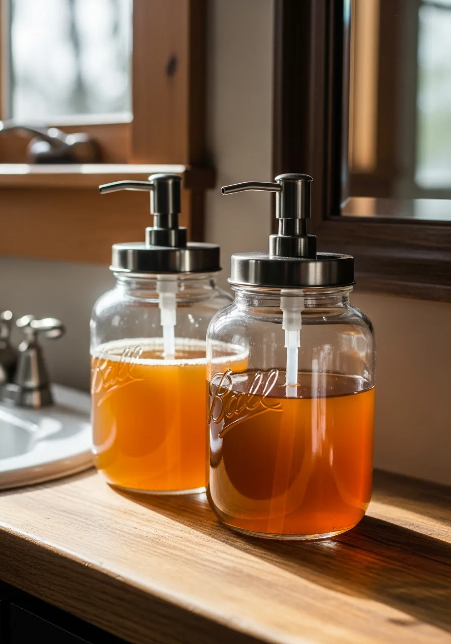 39. Apothecary Jar Soap Dispensers