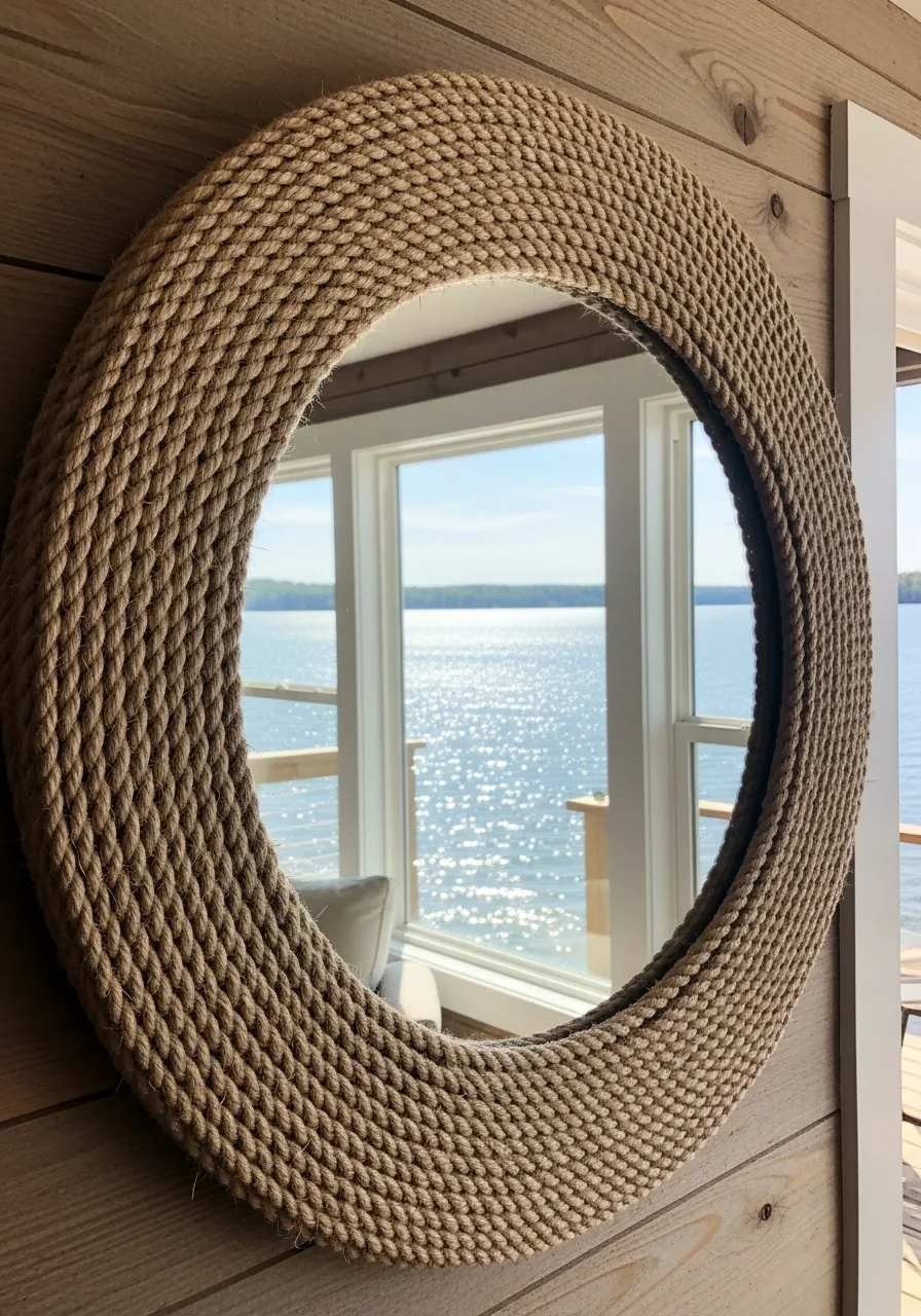 41. Rope Framed Wall Mirrors