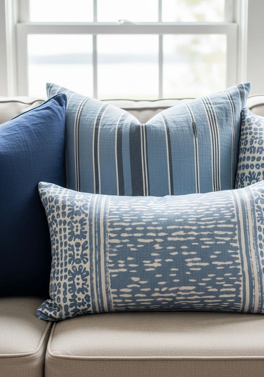 5. Tonal Blue Textile Layers