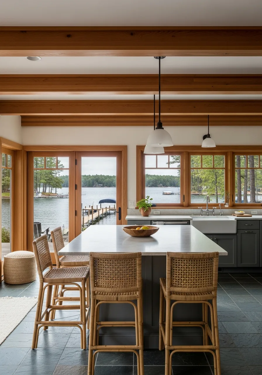 22. Natural Wicker Bar Stools