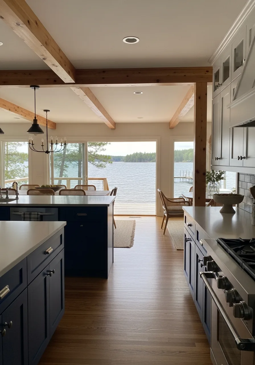 4. Deep Navy Cabinetry