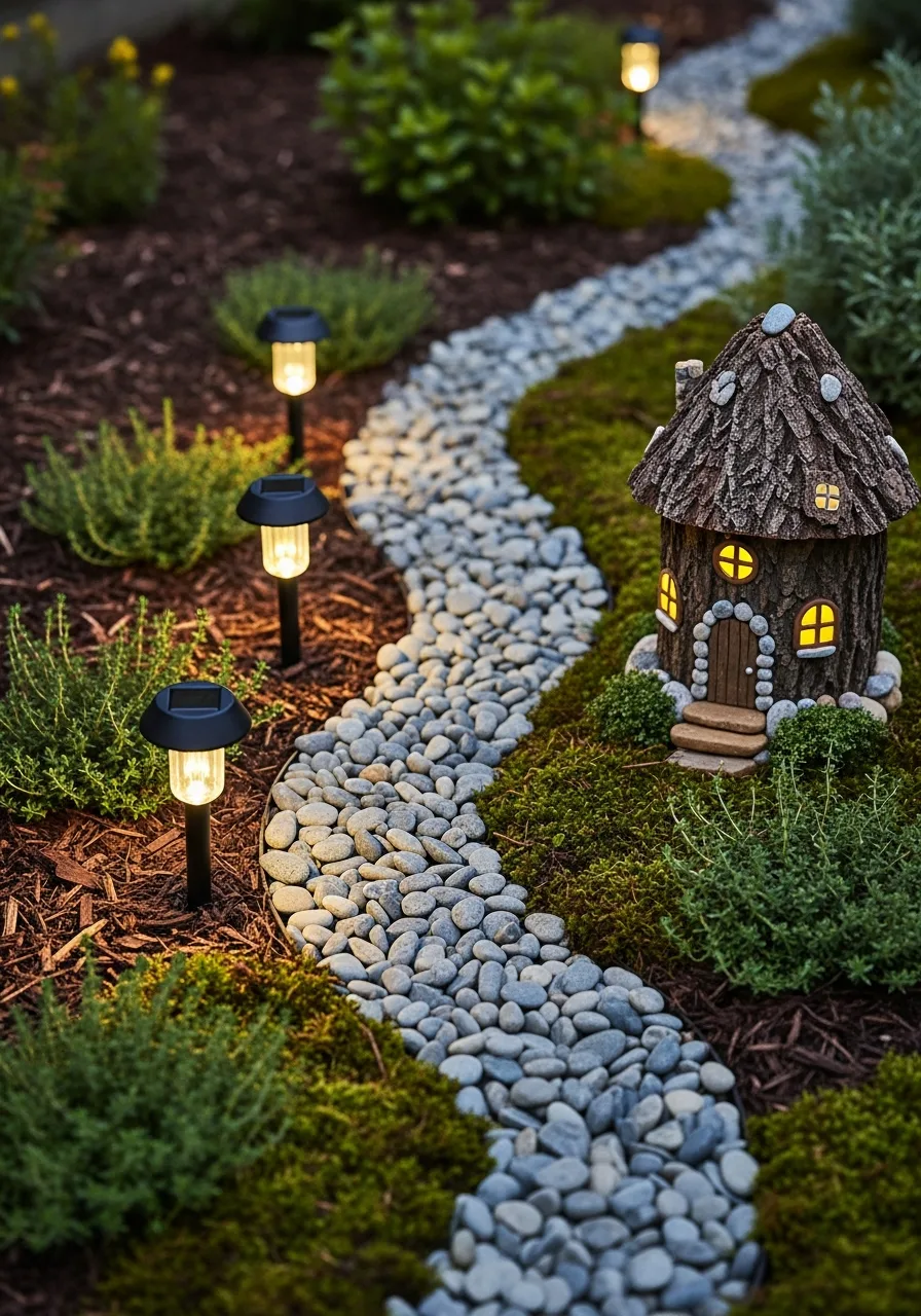 38. Solar-Lit Fairy Garden
