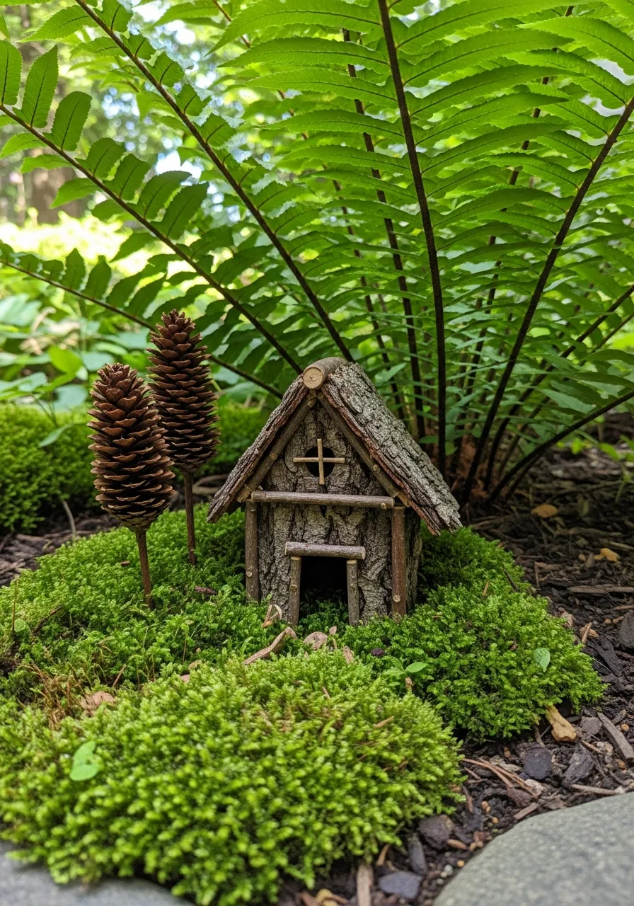 6. Natural Woodland Fairy Village