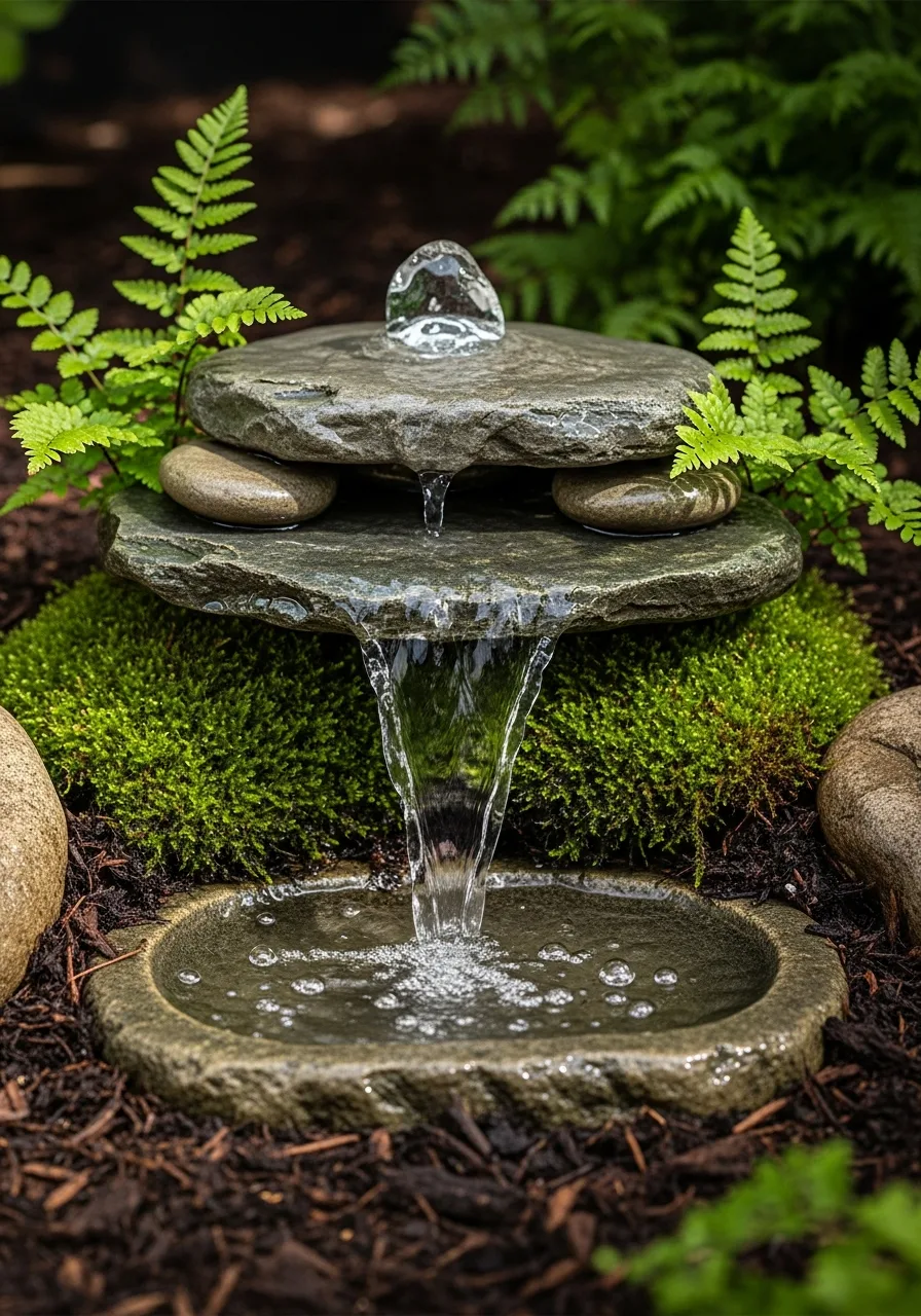 9. Working Miniature Fairy Waterfall