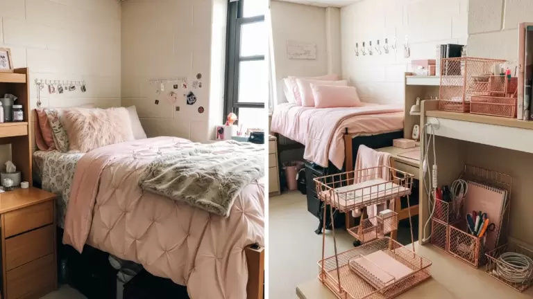 50 Stylish Pink Dorm Room Ideas