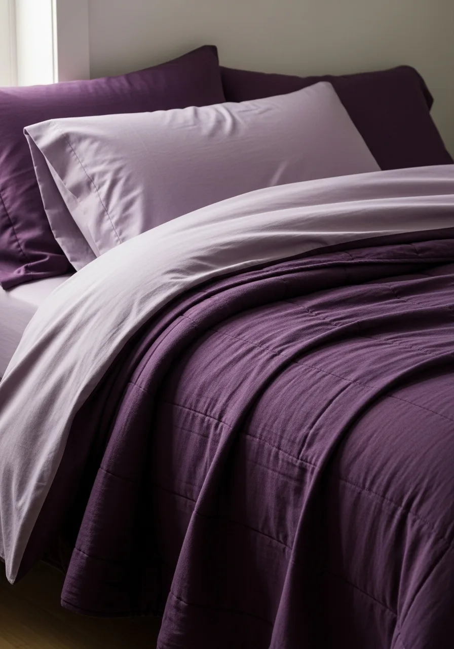 32. Monochromatic Purple Bedding Layers