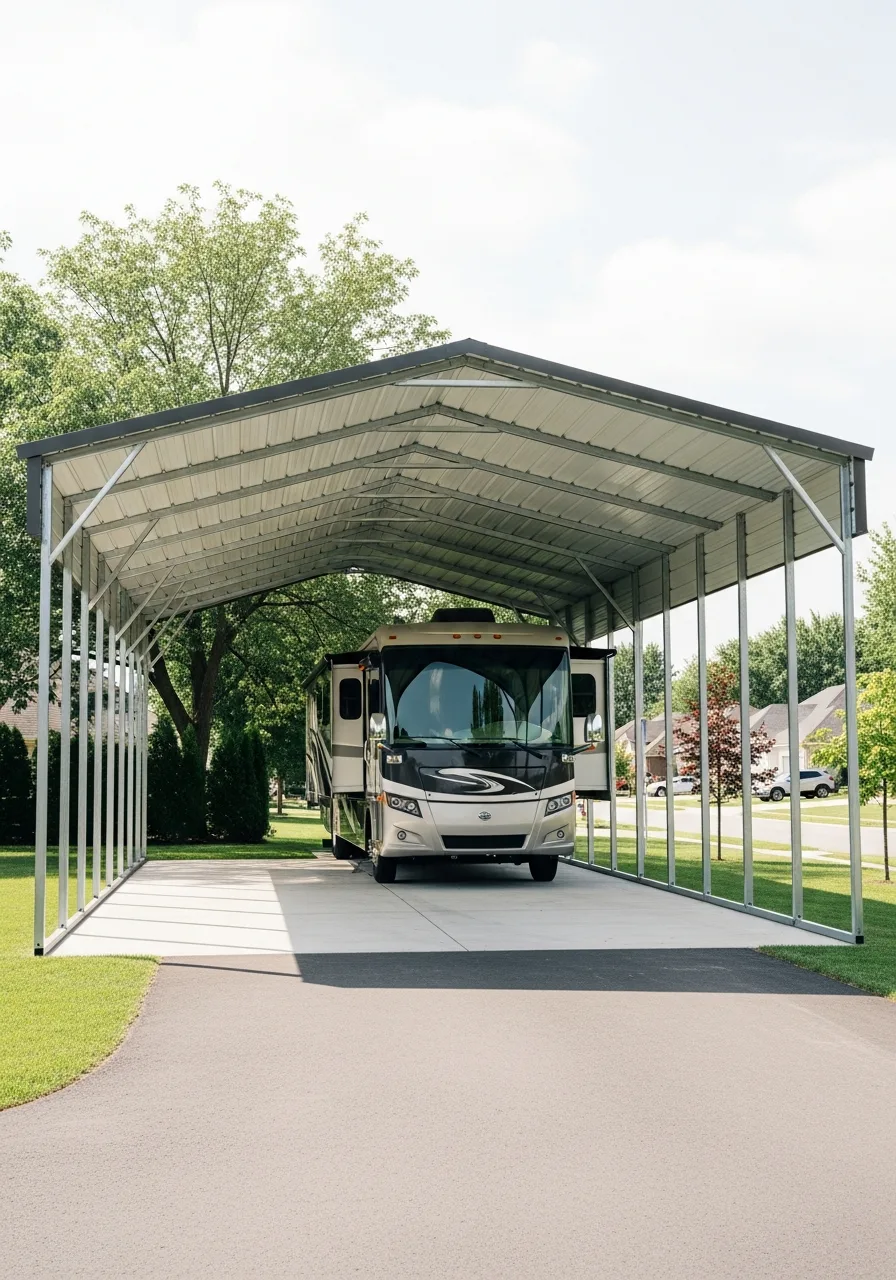 1. Metal RV Carport