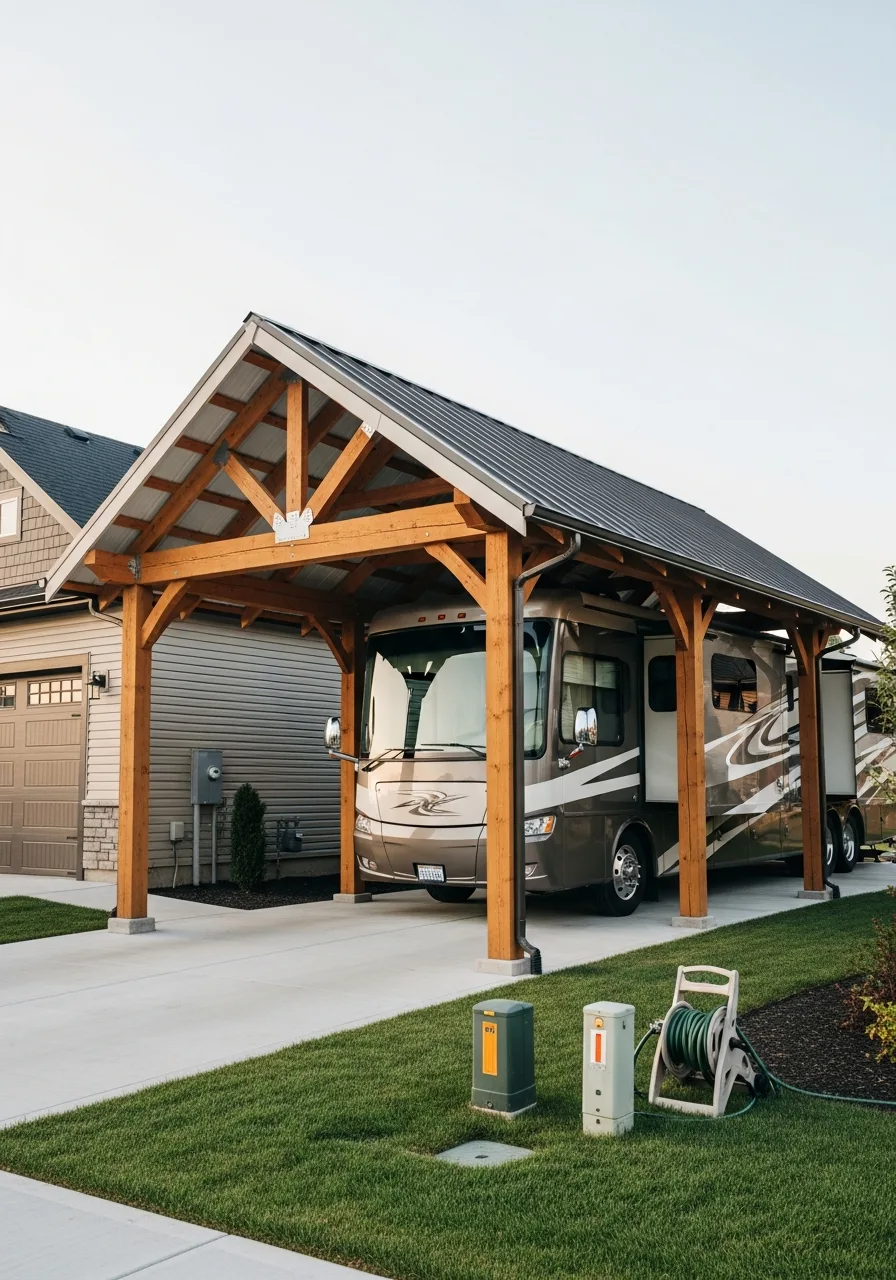 12. Attached RV Shelter