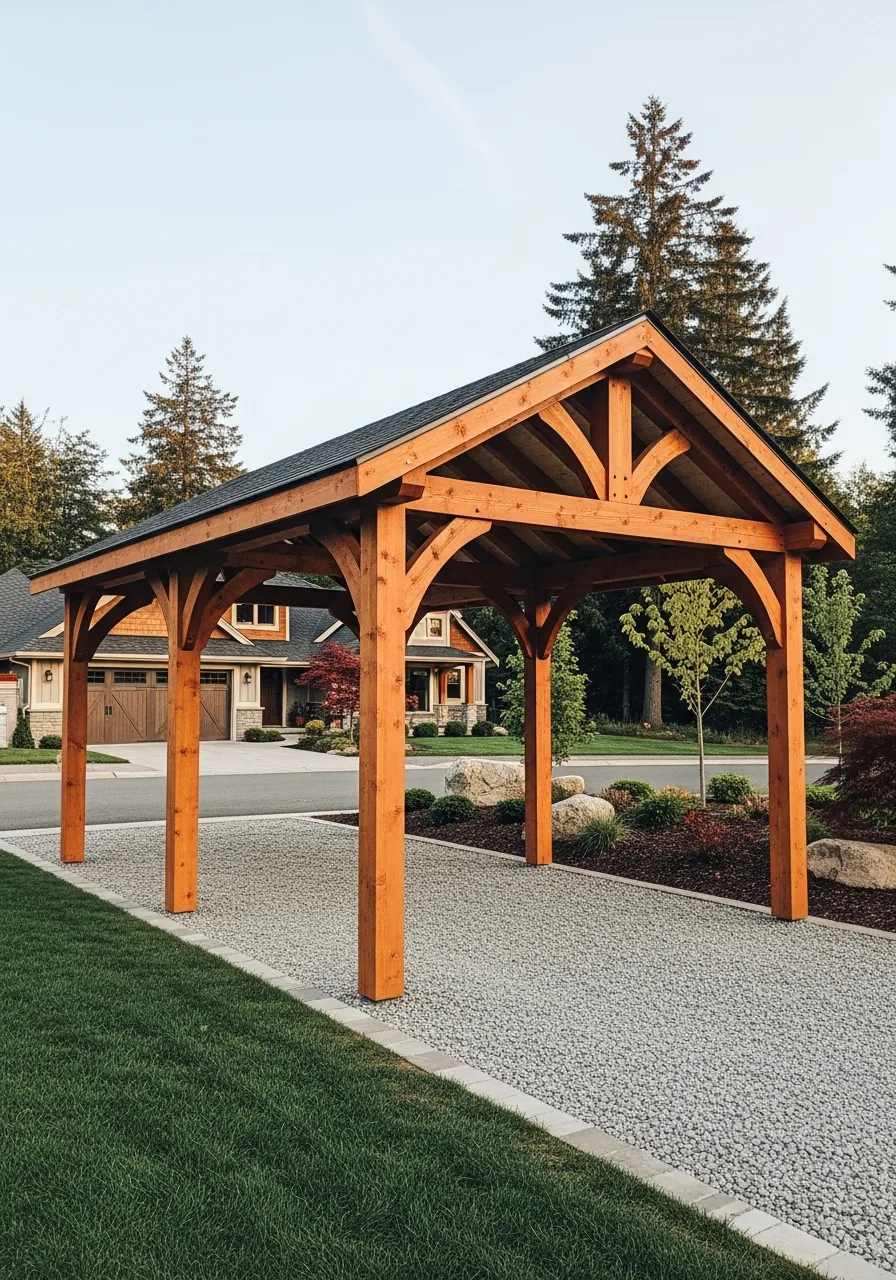 14. Timber Frame RV Shelter