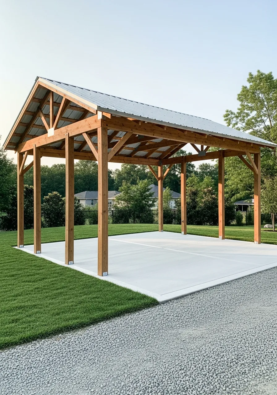 22. RV Shelter With Concrete Slab
