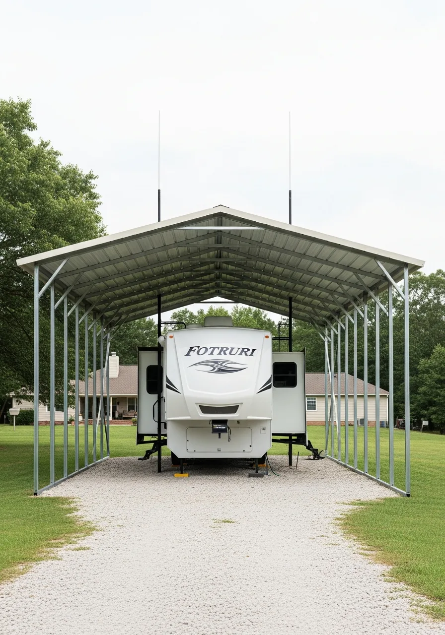 23. Extra-Tall RV Shelter