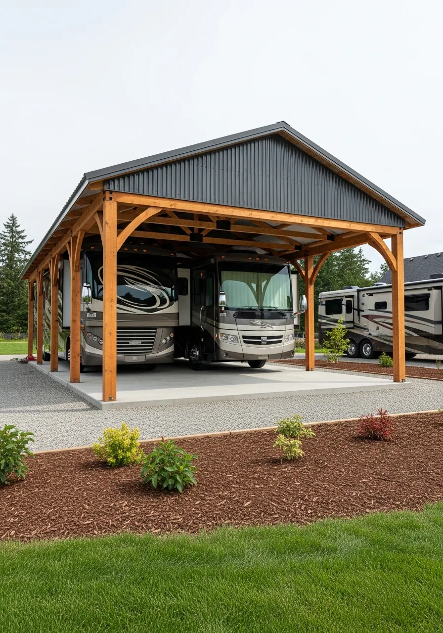 25. Double RV Shelter