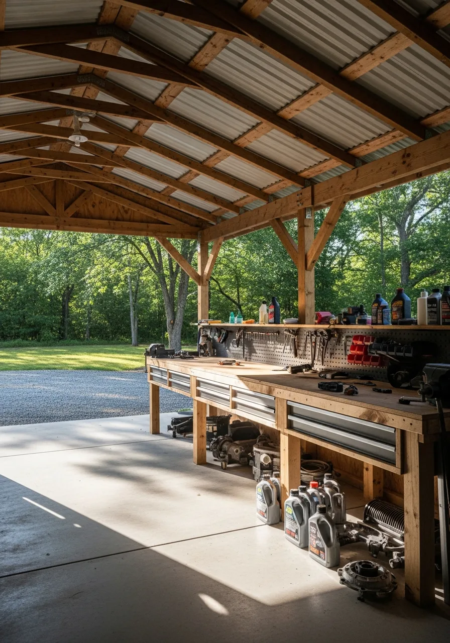 26. RV Shelter With Workshop