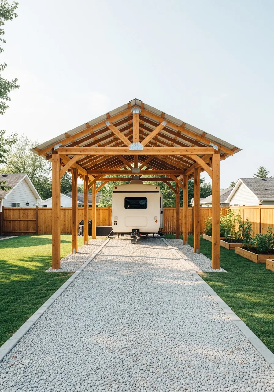 28. Backyard RV Shelter