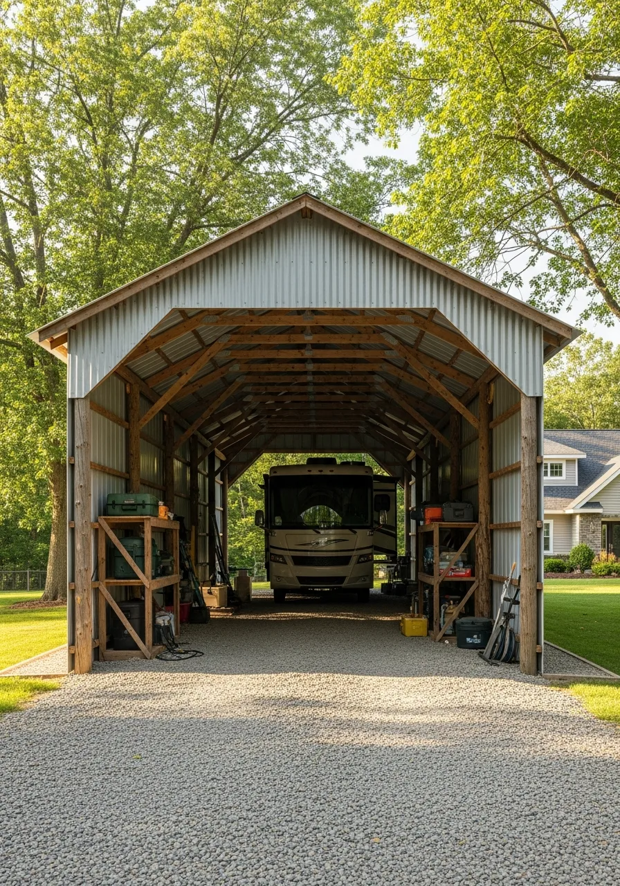 3. Pole Barn RV Shelter