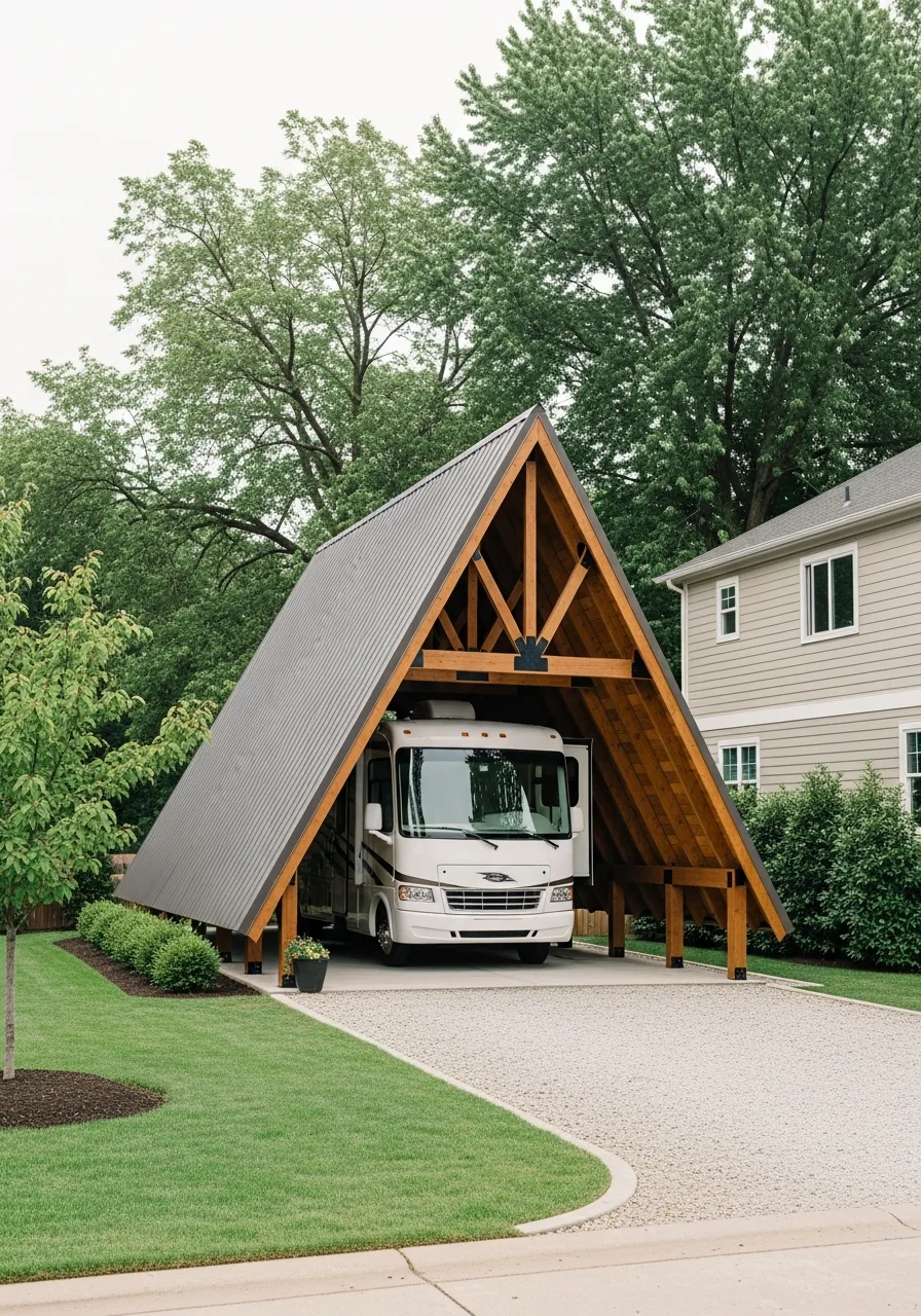 6. A-Frame RV Carport