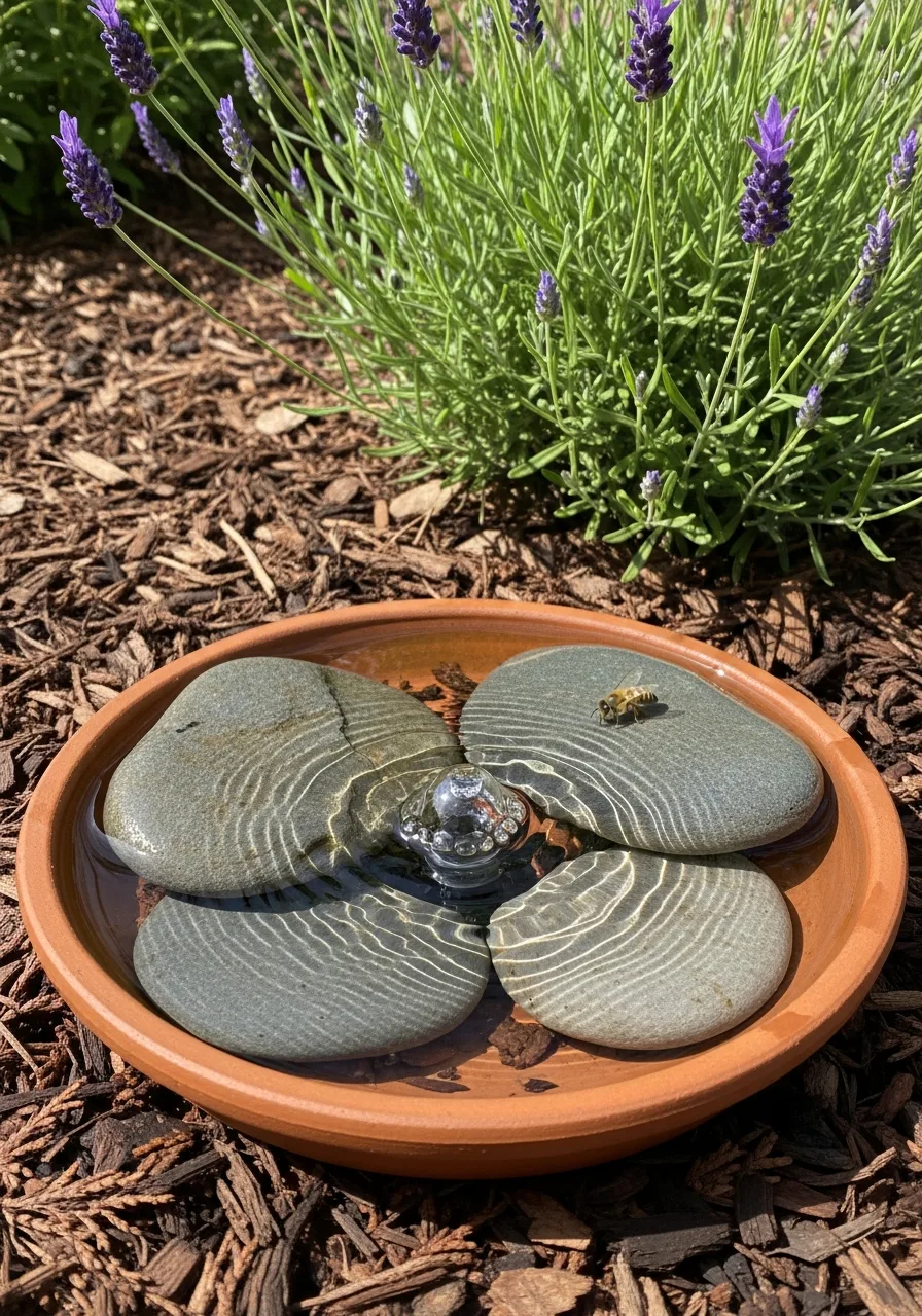 15. Pollinator Watering Fountain