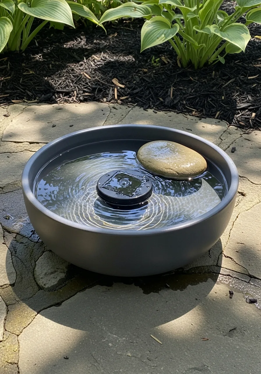 25. Pet-Friendly Solar Watering Station