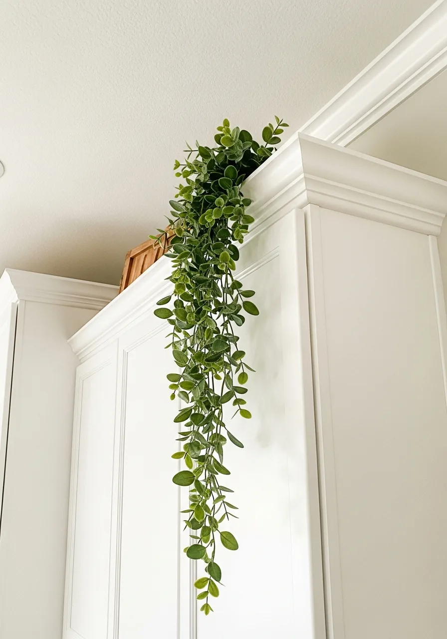 3. Trailing Faux Greenery
