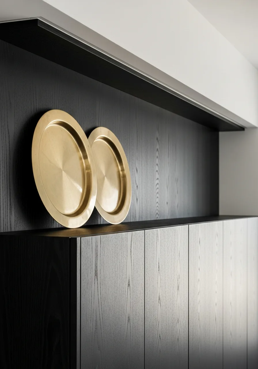 39. Polished Brass Serving Platters