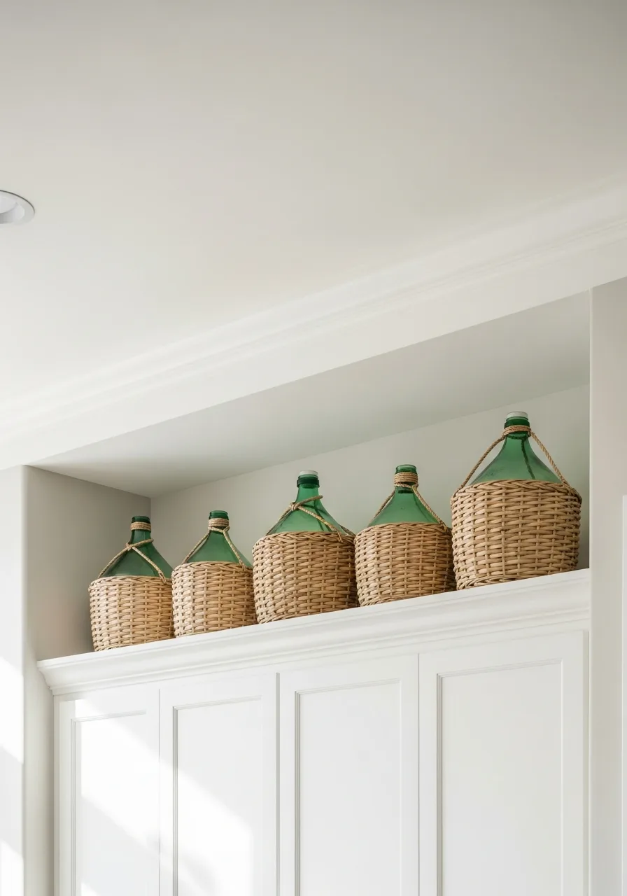 43. Wicker Wrapped Demijohns