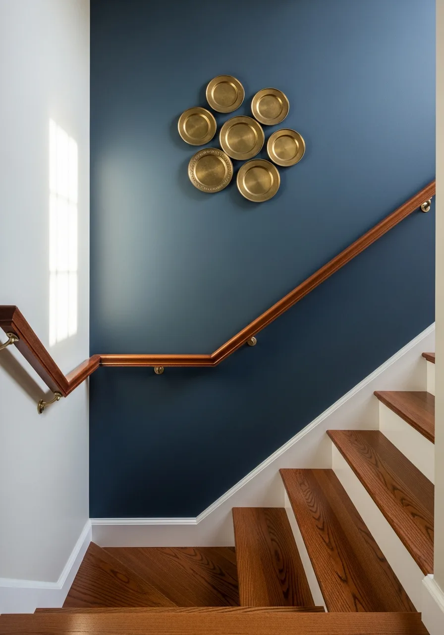 19. Vintage Brass Plate Display