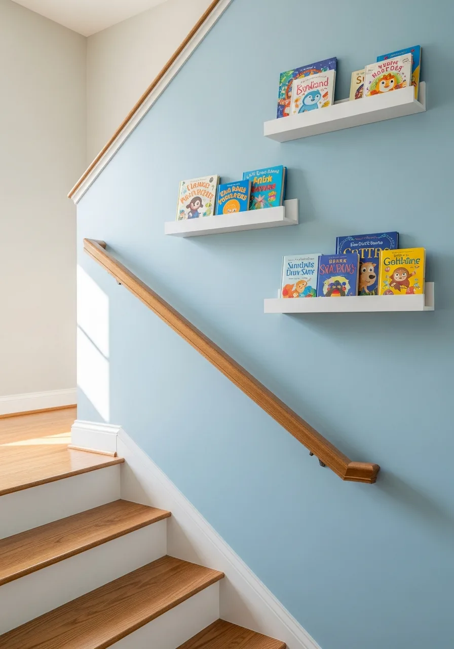 31. Tiered Floating Book Ledges