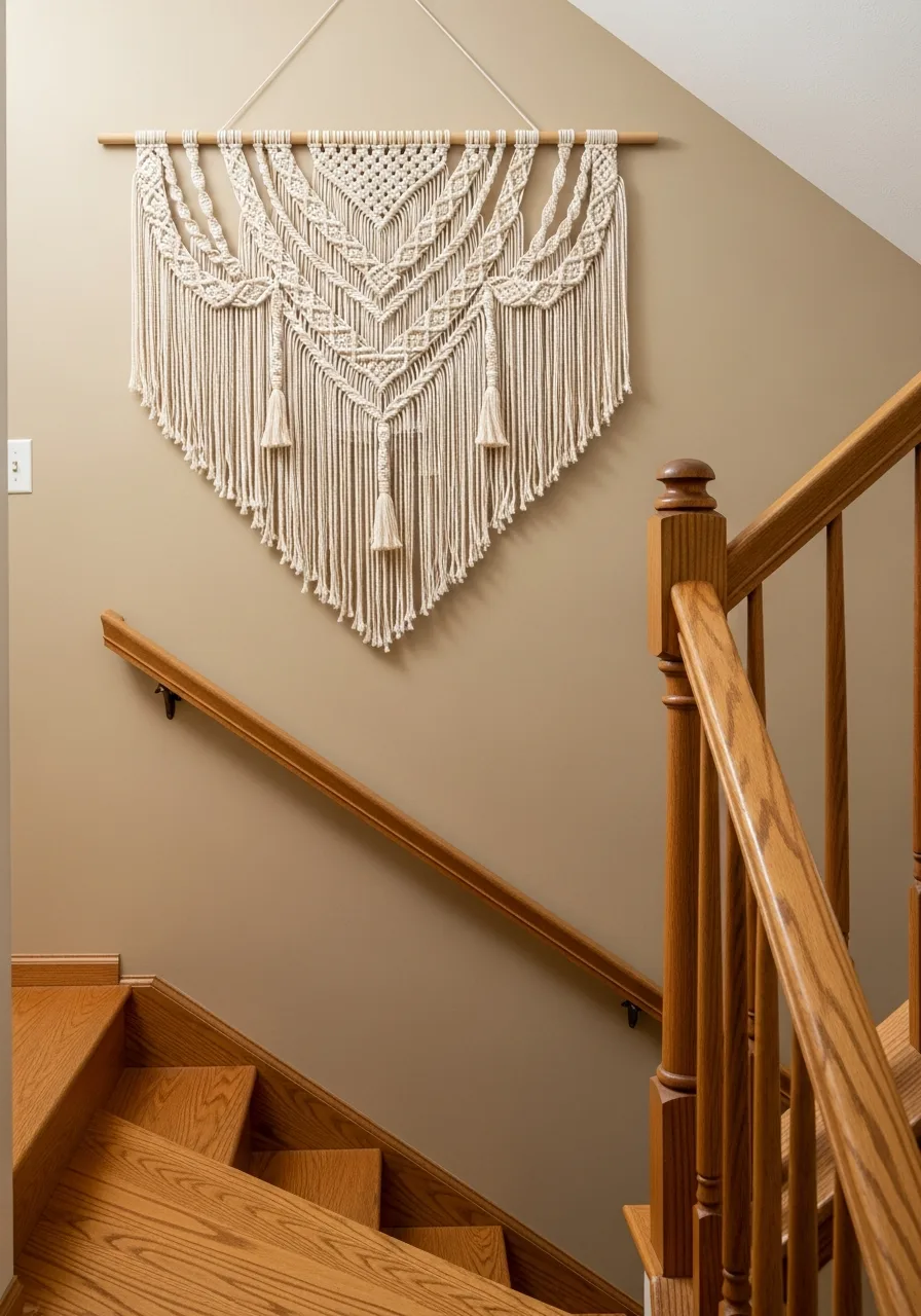 33. Bohemian Macrame Textile Art