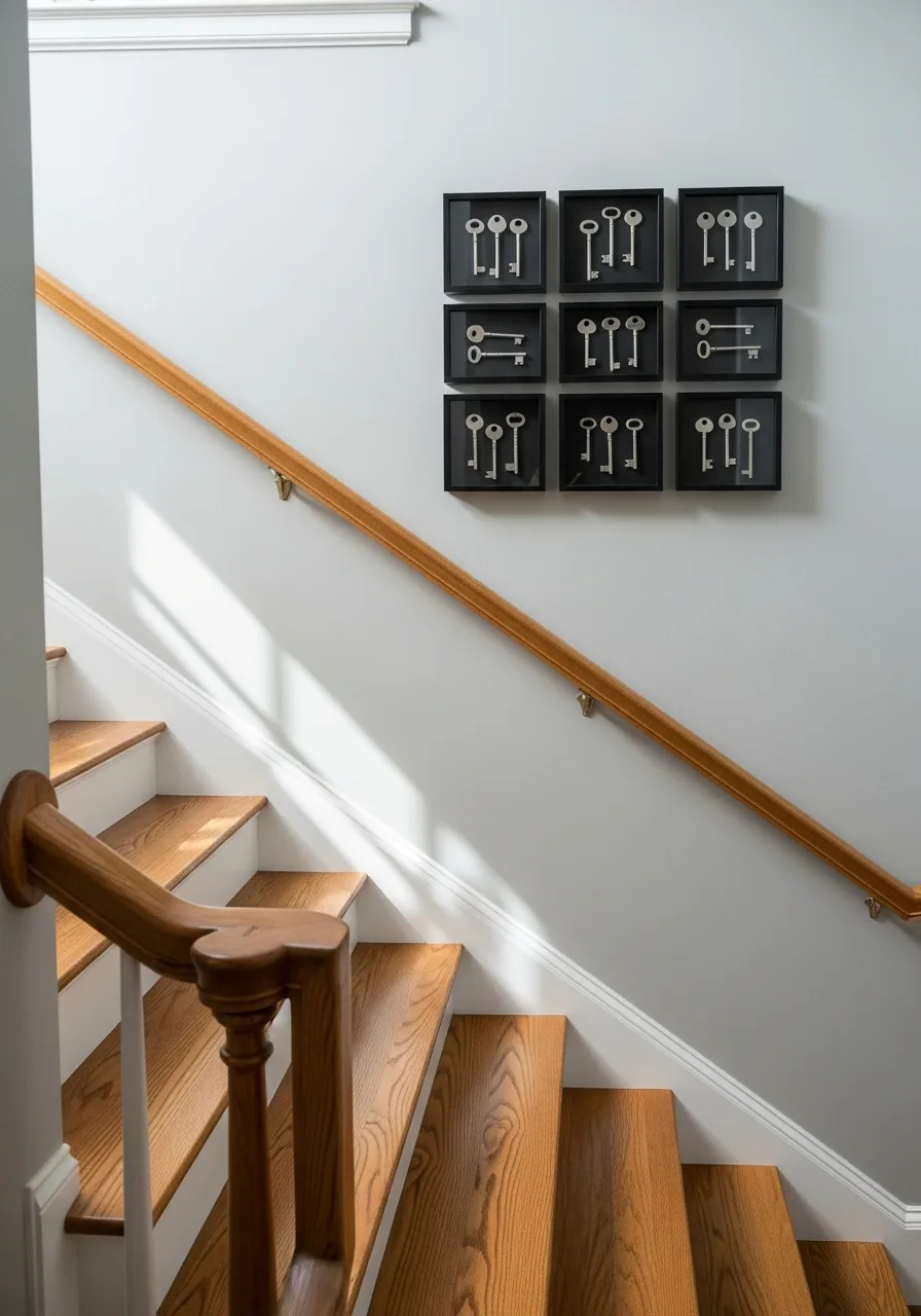 34. Framed Heirloom Key Display