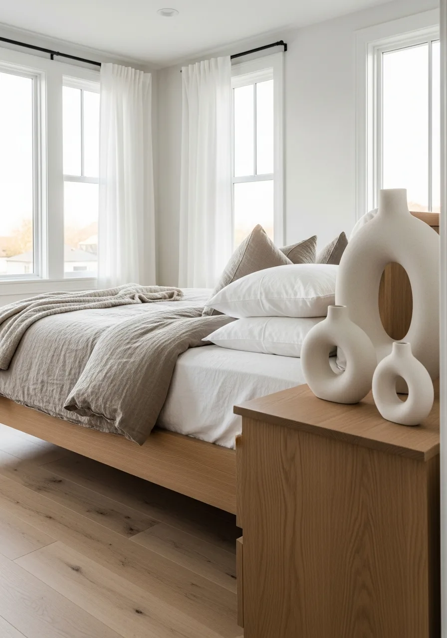 18. Feature Sculptural Matte Vases