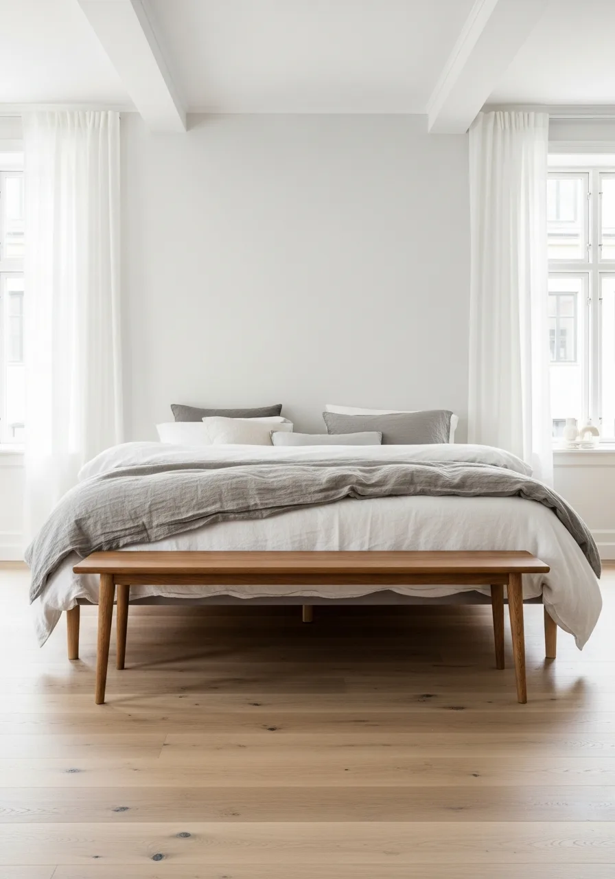 29. Place a Wooden End Bench