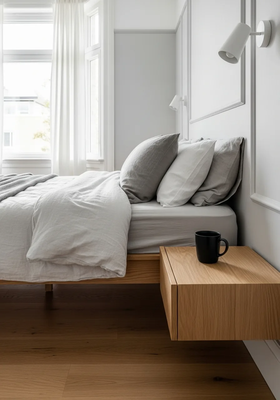 3. Install Floating Nightstands