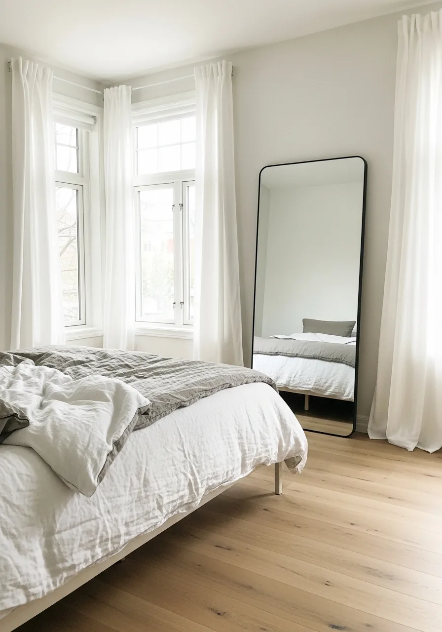 4. Lean an Oversized Mirror