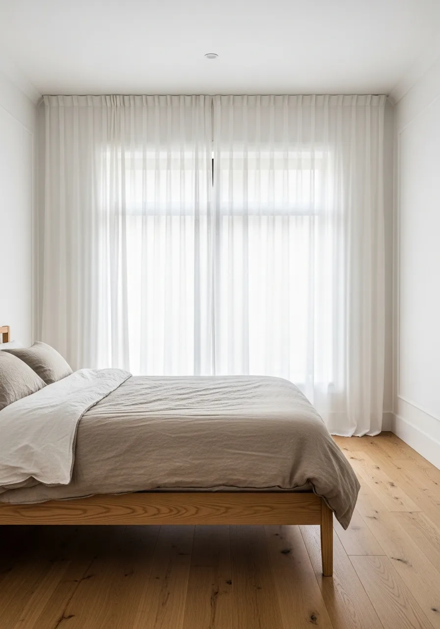5. Use Sheer Linen Curtains