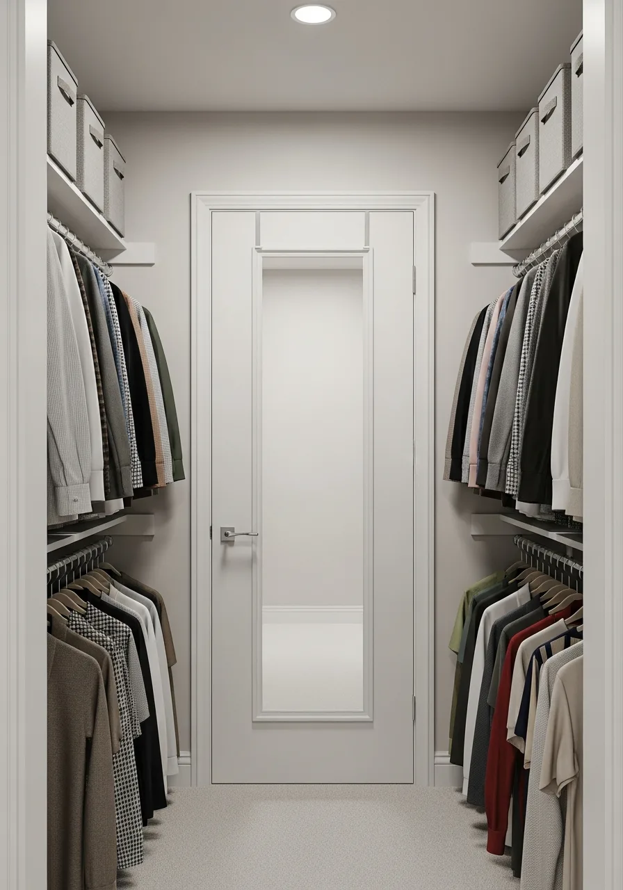11. Apply Mirrored Door Panels